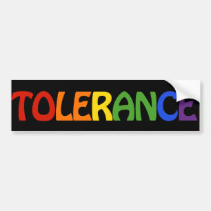 Autocollant De Voiture TOLERANCE ARC-EN-CIEL -.png