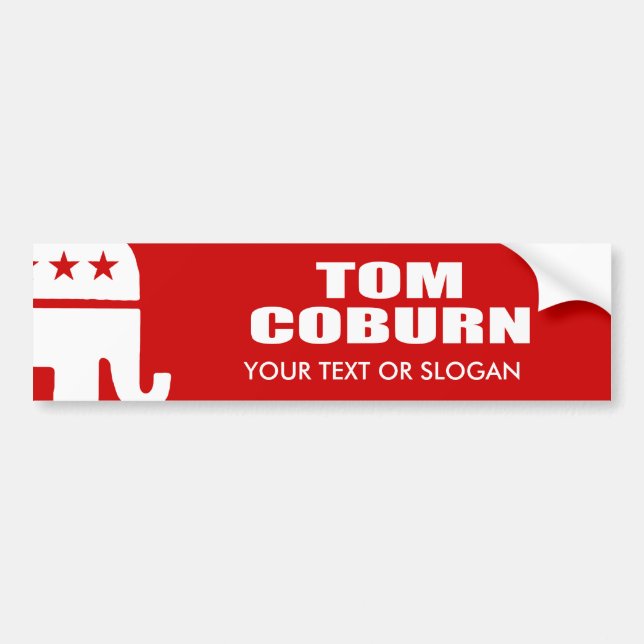 AUTOCOLLANT DE VOITURE TOM COBURN POUR LE SÉNAT (Devant)