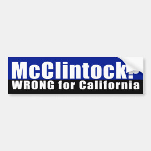 Autocollant De Voiture Tom McClintock ? Adhésif pour pare-chocs faux