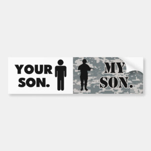 Autocollant De Voiture Ton Fils Mon Fils Armée Mère Militaire