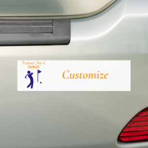 Autocollant De Voiture Tonnerre de Golfer
