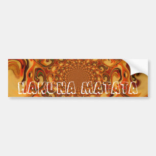 Autocollant De Voiture Tons Abstraits orange, marron et vert