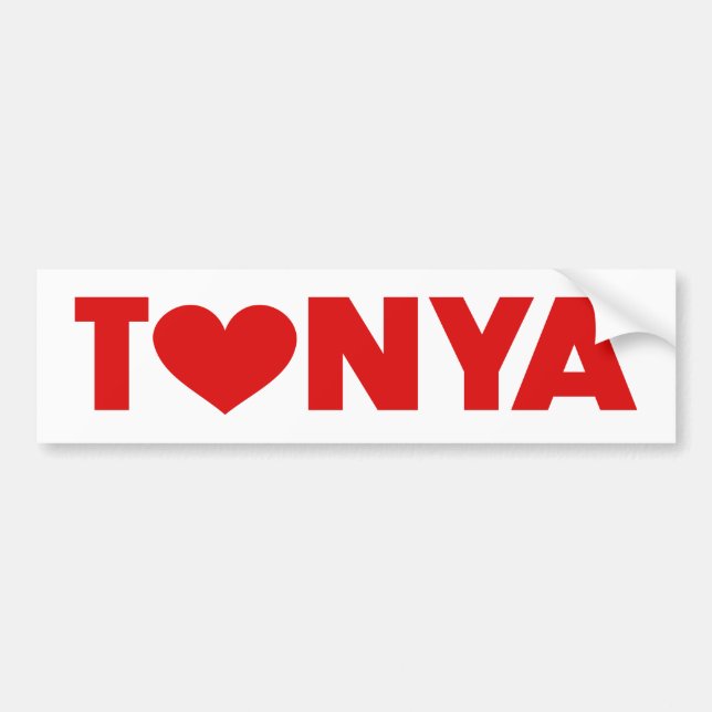 Autocollant De Voiture Tonya Love (Devant)