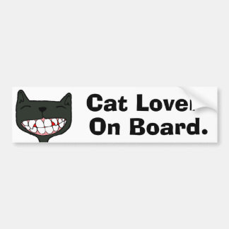 Autocollant De Voiture Topaze "amoureux des chats d'O&T à bord "