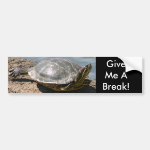 Autocollant De Voiture Tortue - donnez-moi une coupure