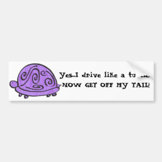 Autocollant De Voiture Tortue pourpre