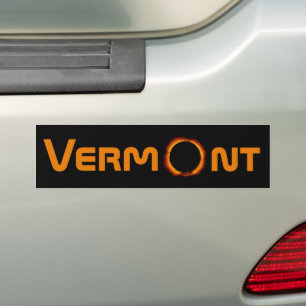 Autocollant De Voiture Totalement Vermont 2024 Solar Eclipse