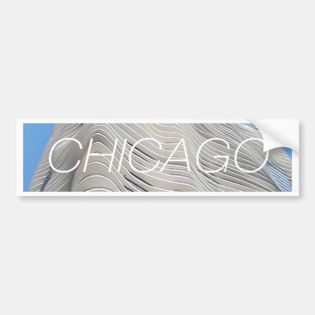 Autocollant De Voiture Tour d'Aqua de Chicago (Devant)