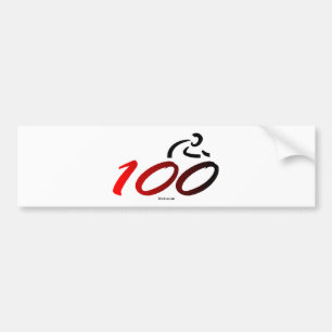 Autocollant De Voiture Tour de vélo de siècle