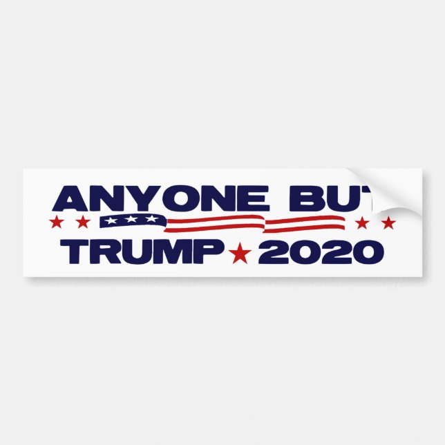 Autocollant De Voiture Tout sauf Trump 2020 (Devant)