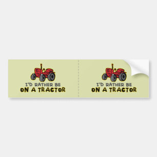 Autocollant De Voiture Tracteur drôle