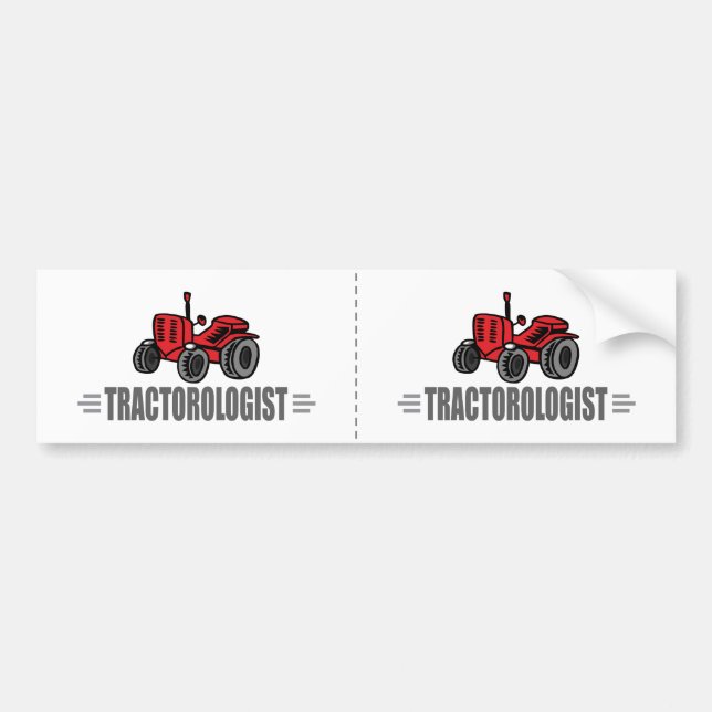 Autocollant De Voiture Tracteur drôle (Devant)