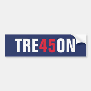 Autocollant De Voiture Trahison de Donald Trump 45 - attaquez ce clown