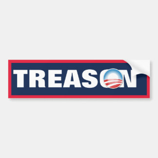 Autocollant De Voiture Trahison d'Obama