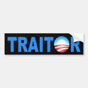 Autocollant De Voiture TRAÎTRE Obama