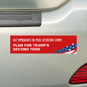 Autocollant De Voiture Tramp des immigrants