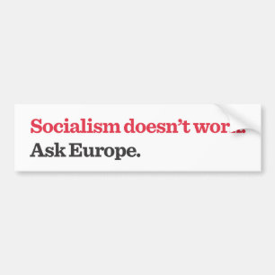 Autocollant De Voiture Travail de Does't de socialisme