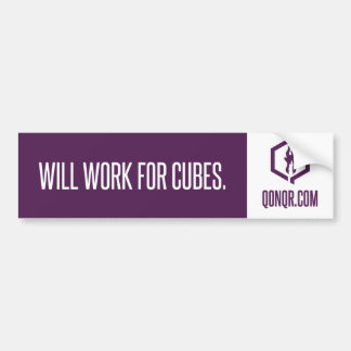 Autocollant De Voiture Travail sans visage pour des cubes