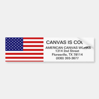 AUTOCOLLANT DE VOITURE TRAVAUX AMÉRICAINS DE TOILE