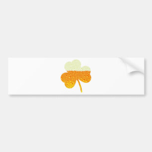 Autocollant De Voiture trèfle de bière st patrick