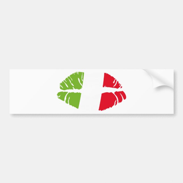 Autocollant De Voiture trikolore de l'Italie (Devant)