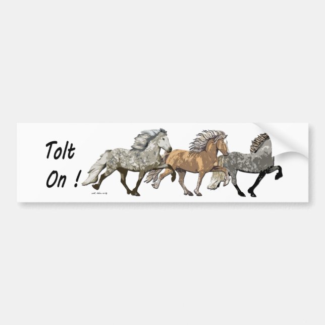 Autocollant De Voiture Trio dans Tolt (Devant)