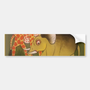 Autocollant De Voiture Trio d'art africain