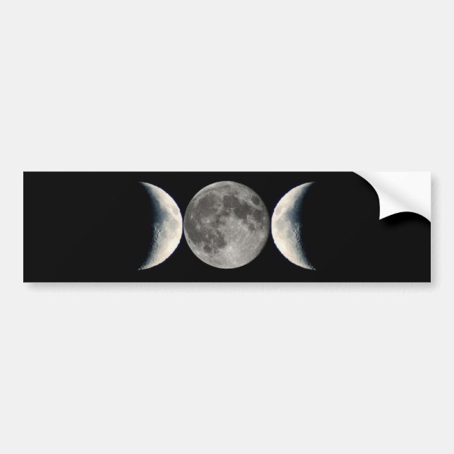Autocollant De Voiture triple lune (Devant)