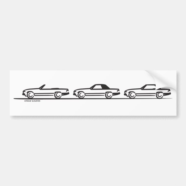 Autocollant De Voiture Trois 107 SL (Devant)