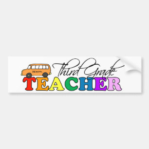 Autocollant De Voiture Troisième professeur de catégorie