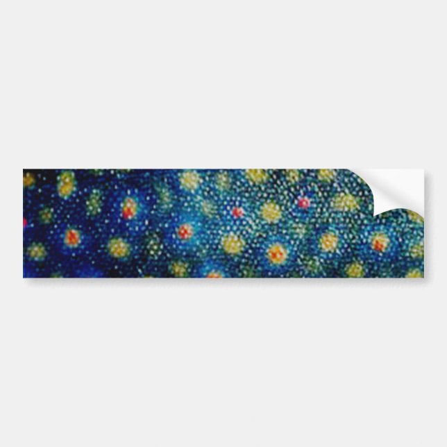 Autocollant De Voiture Truite de ruisseau par PatternWear© (Devant)