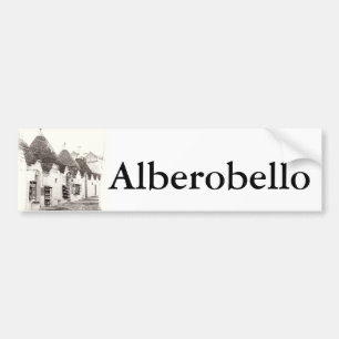Autocollant De Voiture trullis dans Alberobello, Puglia, Italie