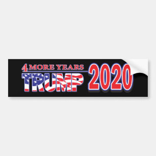 Autocollant De Voiture Trump 2020 4 années supplémentaires