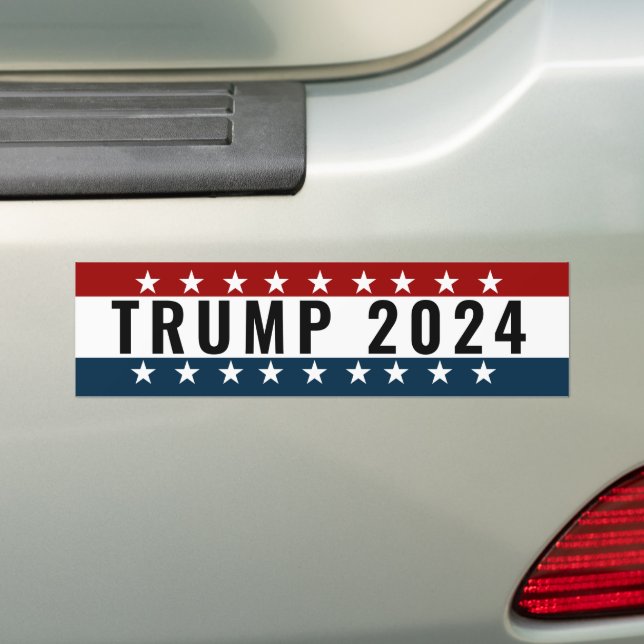 Autocollant De Voiture Trump 2024 (En voiture)