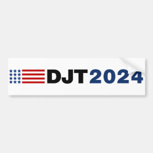 Autocollant De Voiture Trump 2024 DJT