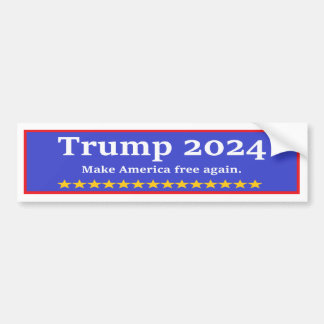 Autocollant De Voiture Trump 2024 libérera à nouveau l'Amérique