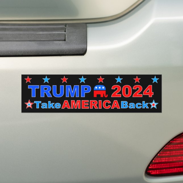 Autocollant De Voiture TRUMP 2024 Reprendre l'Amérique (En voiture)