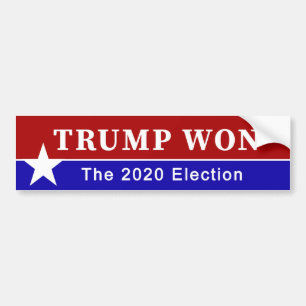 Autocollant De Voiture Trump a gagné les élections de 2020