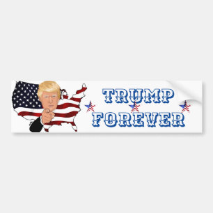 Autocollant De Voiture Trump à jamais