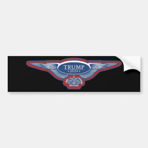 AUTOCOLLANT DE VOITURE TRUMP AILES D'AVION 2024