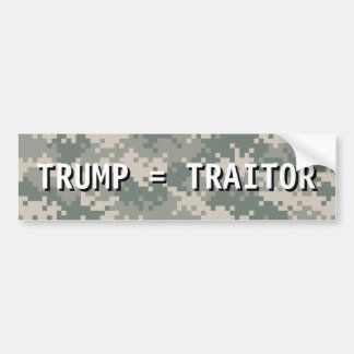 Autocollant De Voiture TRUMP = Bump Sticker TRAITOR