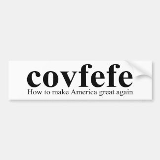 Autocollant De Voiture Trump (définition du concept de café)
