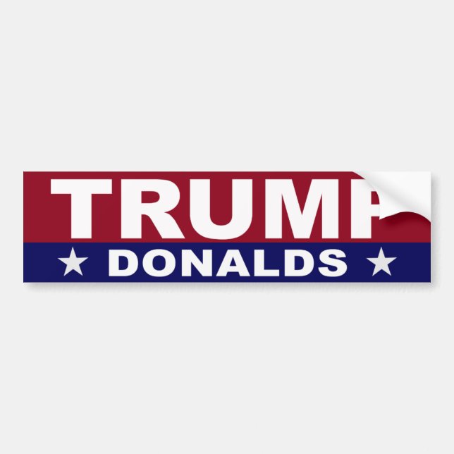 AUTOCOLLANT DE VOITURE TRUMP DONALDS 2024 (Devant)