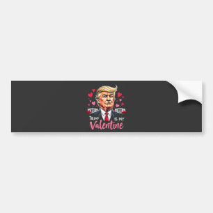 Autocollant De Voiture Trump est le président de la Saint Valentin