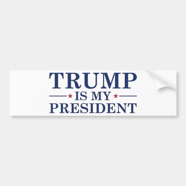 Autocollant De Voiture Trump est mon président (Devant)