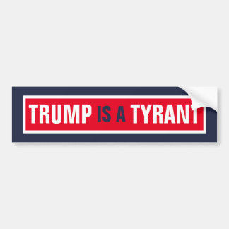 Autocollant De Voiture Trump est un tyran de la politique du GOP