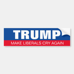Autocollant De Voiture Trump et les libéraux en pleine réélection pré