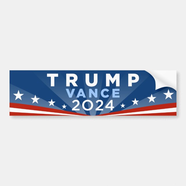 Autocollant De Voiture Trump JD Vance 2024 (Devant)