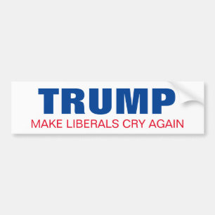 Autocollant De Voiture Trump Make Liberal Cry Again President Election