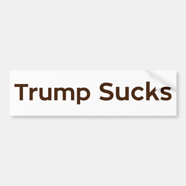 Autocollant De Voiture Trump Sucks (Devant)
